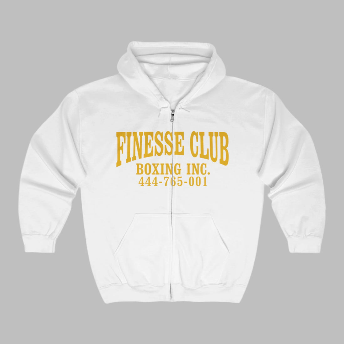 Unisex Boxing Finesse Full Zip Hoodie - Art & Studio Collection