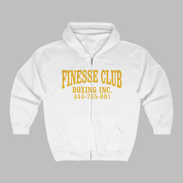 Unisex Boxing Finesse Full Zip Hoodie - Art & Studio Collection