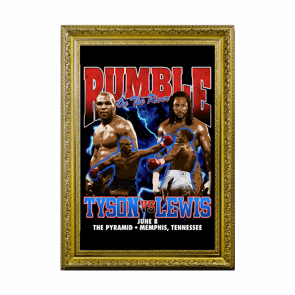 RUMBLE Tyson vs Lewis Art - BOXINGFINESSE