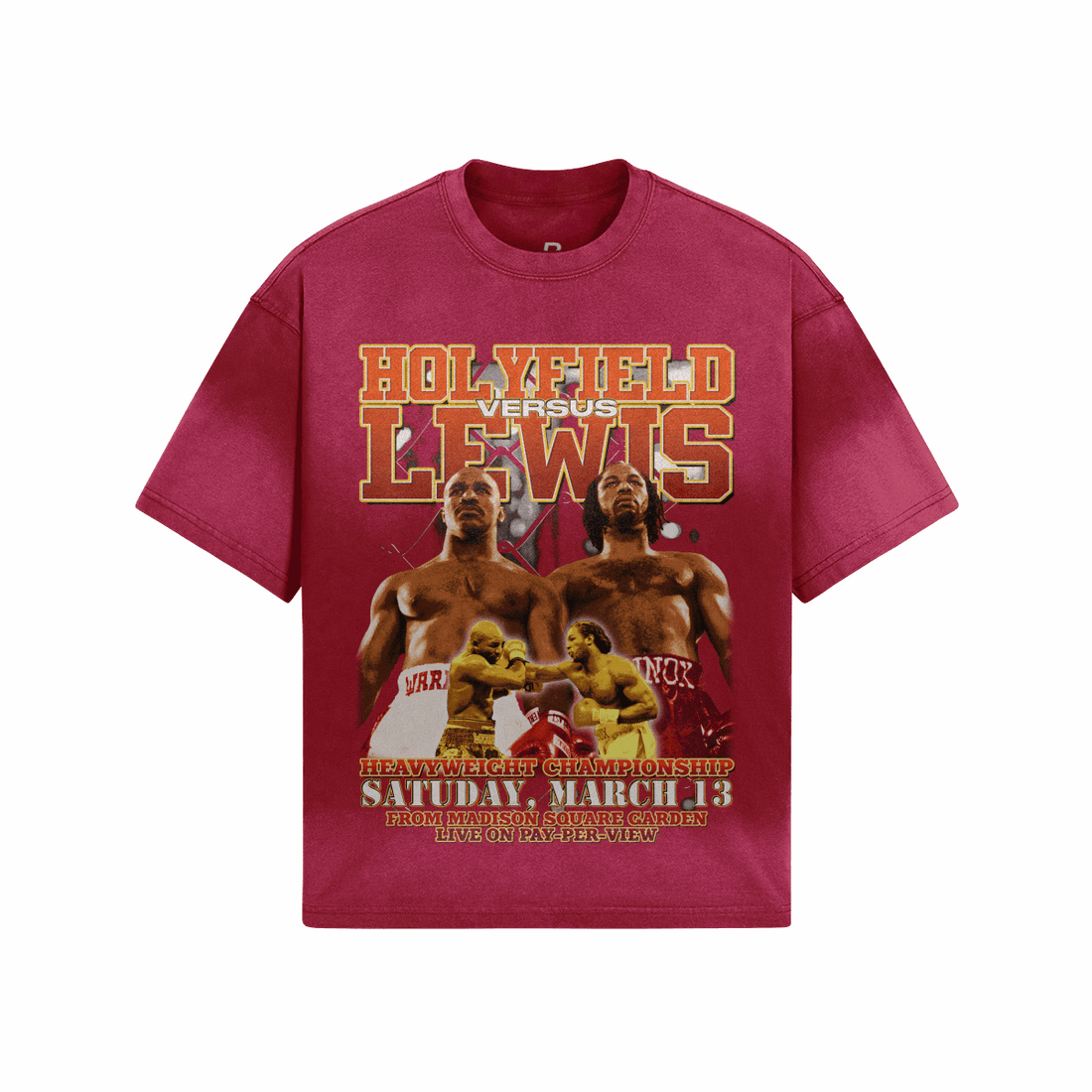 HOLYFIELD vs LEWIS Vintage Fight Tee - BOXINGFINESSE